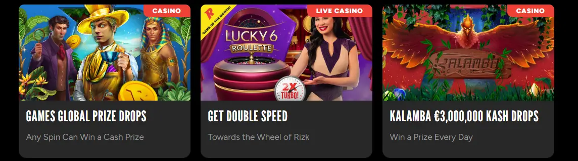 Best promotions at rizk casino