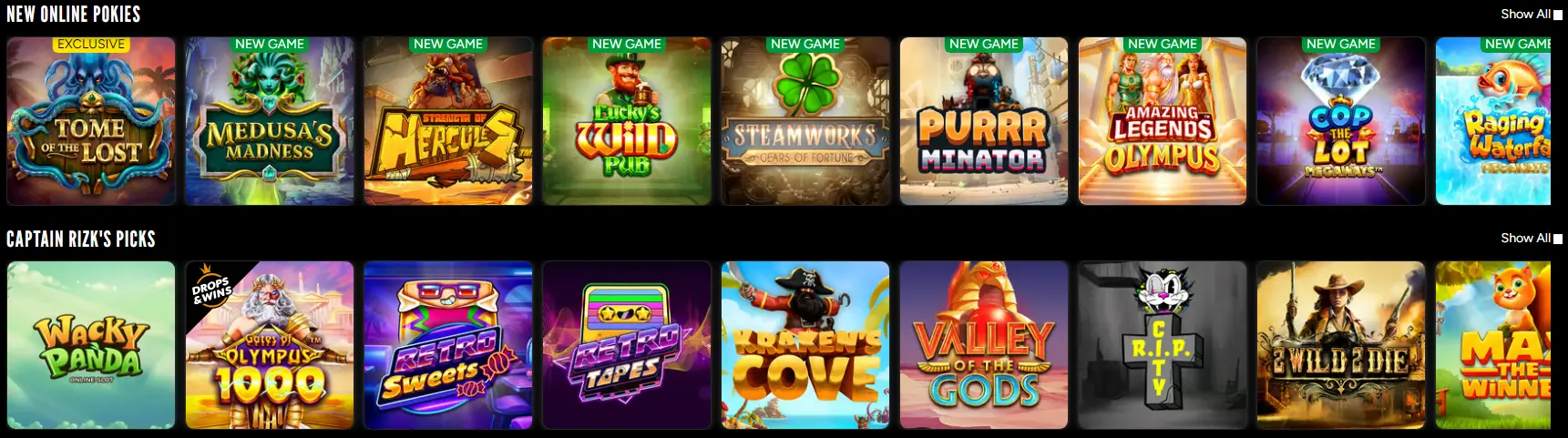 Best casino games at rizk casino