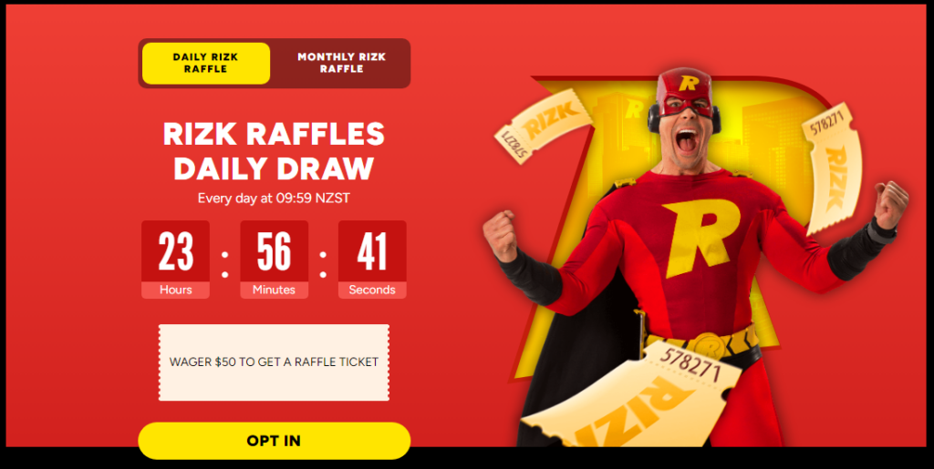 Rizk Raffles daily draw